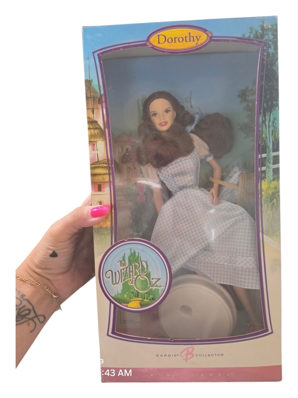 Dorothy Wizard of Oz Barbie Collector Doll — Blue Gingham Dress